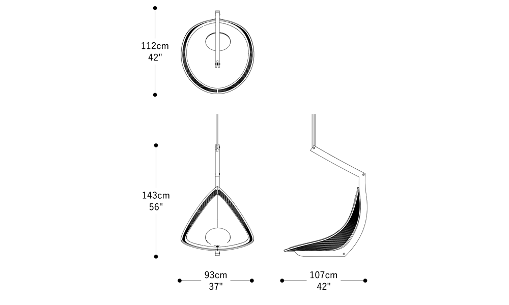 Imagem das dimensões principais do produto